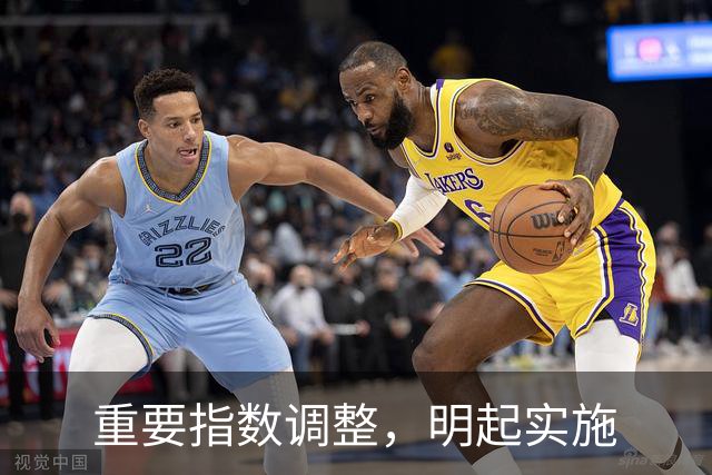 重要指数调整，明起实施